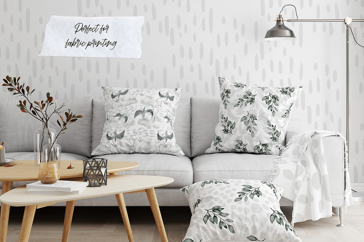 Dark Forest Monochrome Patterns, a Pattern Graphic by KomannaArt (Photo 2 of 7)