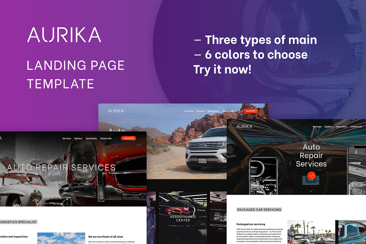 Aurika - Bootstrap 4 Landing Page, a Bootstrap Template by ThemesCode