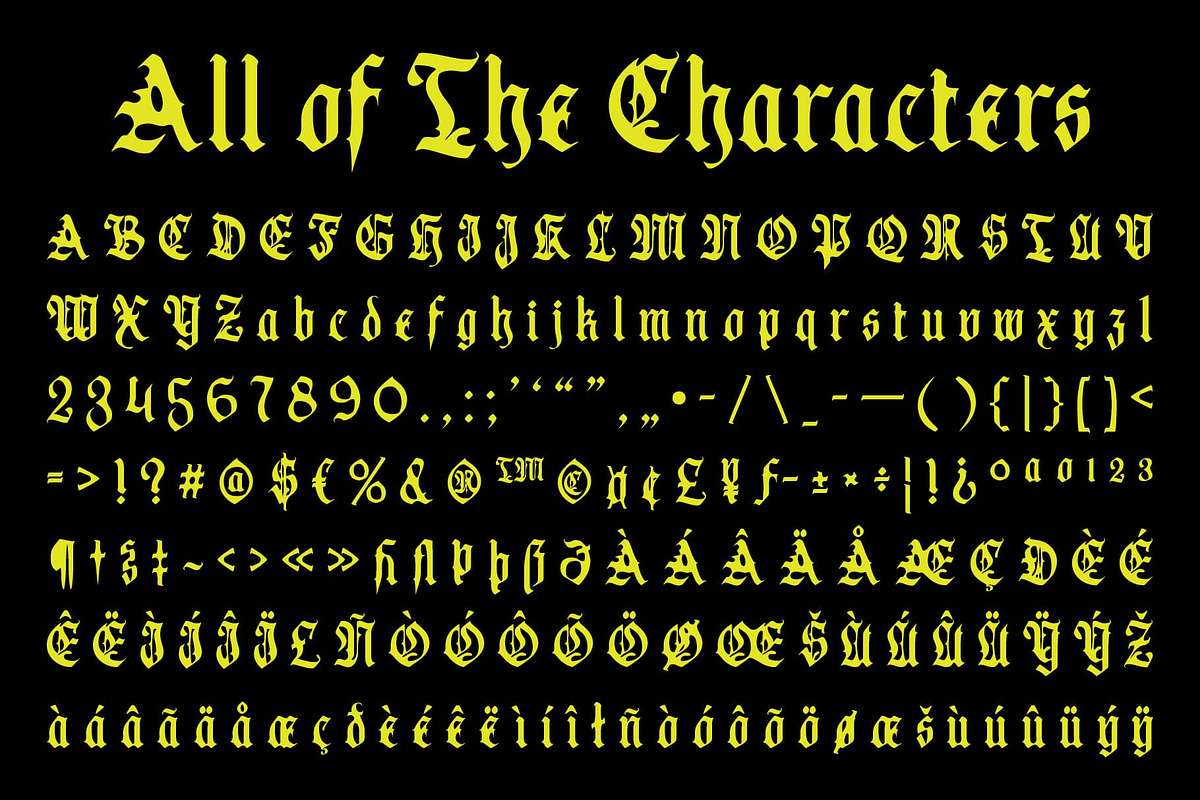 CS Mabel Drawn, a Blackletter Font by Craft Supply Co. (Photo 8 of 8)