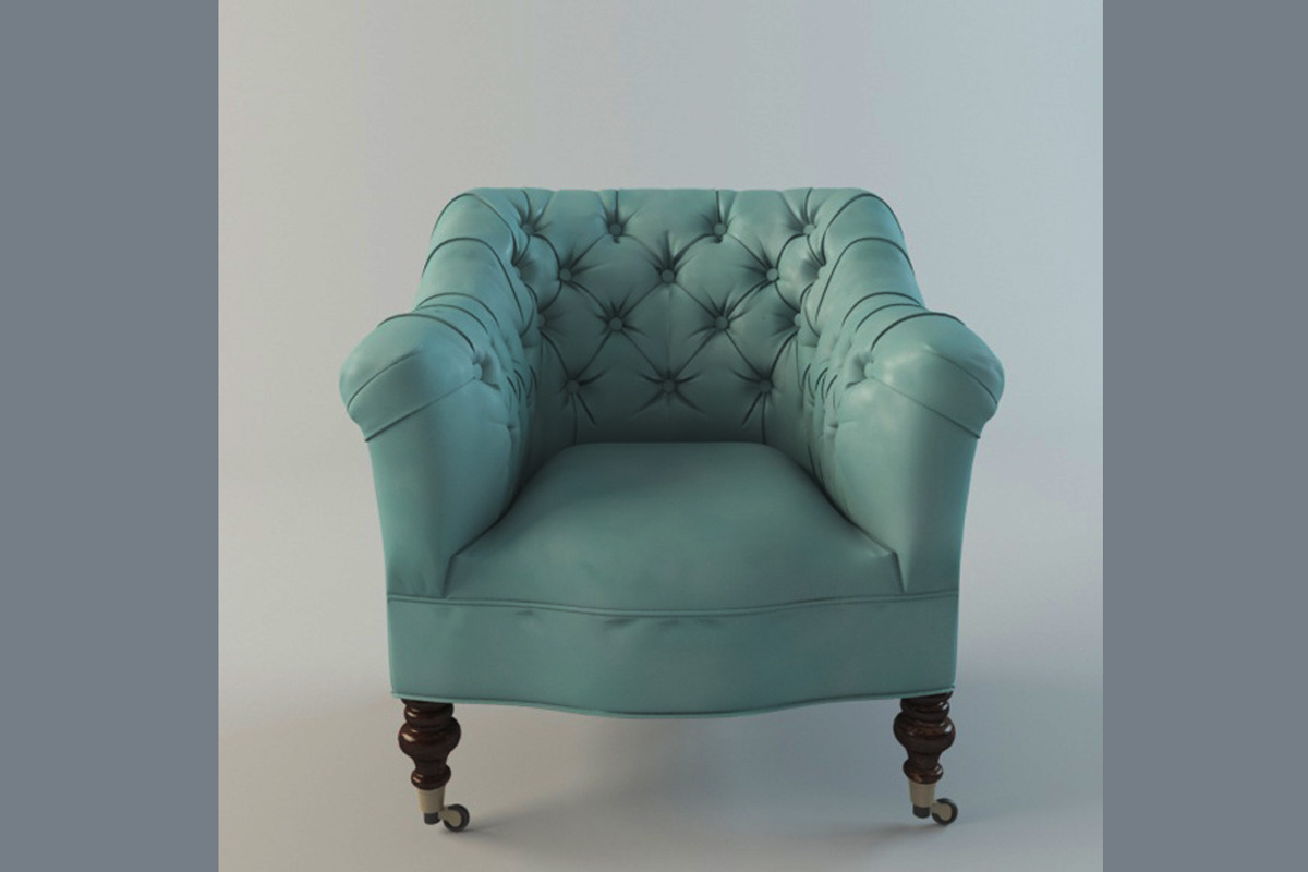 Sutton Leather Chair, a Furniture 3D Model by 3Dpapa (Photo 4 of 4)