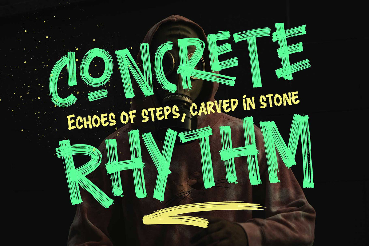 Throwback Glorious - Dry Brush Font, a Font by Arterfak Project (Photo 2 of 13)