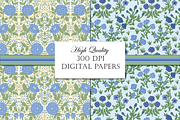 William Morris Blue & Green Pattern2, a Pattern Graphic by RachelStudio (Thumbnail 4 of 10)