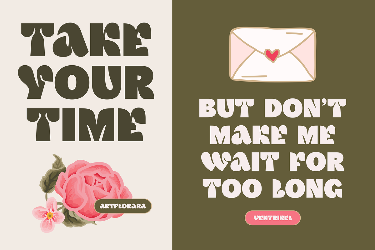 VENTRIKEL - ExtraBold Display Font, a Sans Serif Font by Artflorara (Photo 4 of 19)