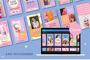 100 Bright Instagram Story Templates, a Templates & Theme by TemplateCastleStore (Thumbnail 8 of 10)