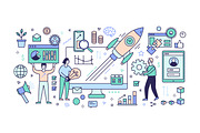 Startup concept banner, a Work Illustration by Good Studio (Thumbnail 3 of 4)