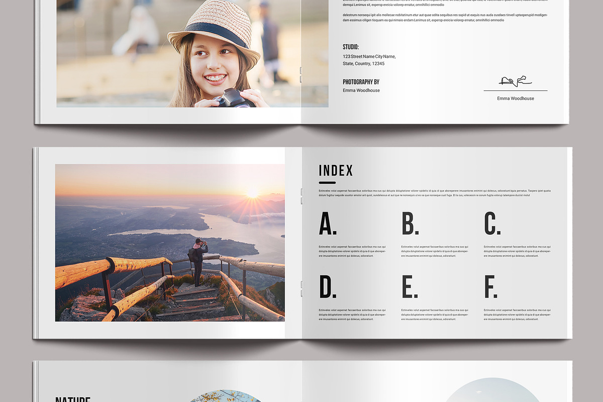 Photobook Landscape Template Layout, a Magazine Template by MightyDesign (Photo 4 of 9)