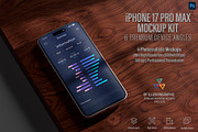 iPhone 17 Pro Max Mockup Kit, an iPhone Mockup by Illusiongraphic (Thumbnail 1 of 15)