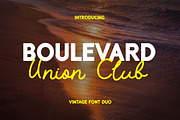 Boulevard Union Club Duo Font, a Sans Serif Font by UICreative (Thumbnail 1 of 13)