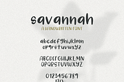 Savannah | A Handwritten Font, a Script Font by cathconofolio (Thumbnail 4 of 4)