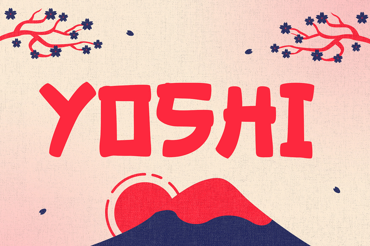 Yoshi - Bold Samurai Style Japanese, a Script Font by OWPictures (Photo 1 of 10)