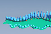 Trees and Bushes Pack - 02, an Environmental 3D Model by Saintpix (Thumbnail 11 of 26)