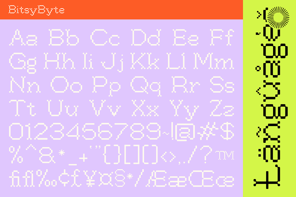 Bitsy Byte, a Serif Font by Setara Langit CreativeStd (Photo 9 of 9)