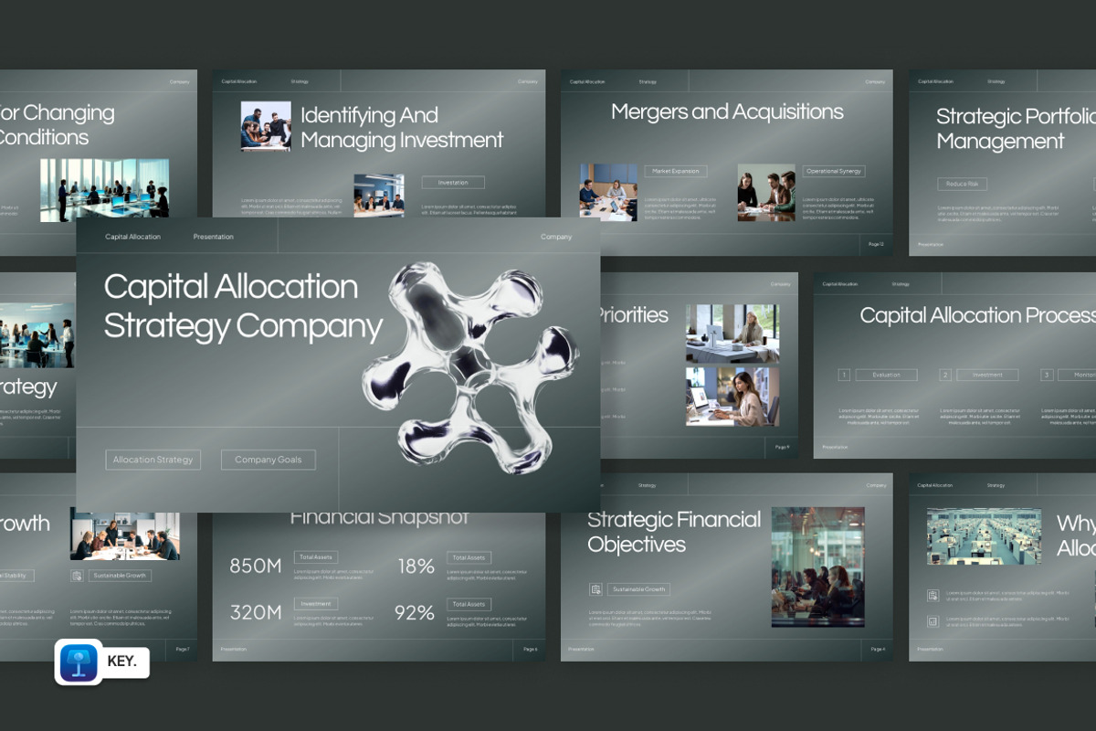 Capital Allocation Strategy Keynote, a Presentation Template by Loin Studio (Photo 1 of 4)