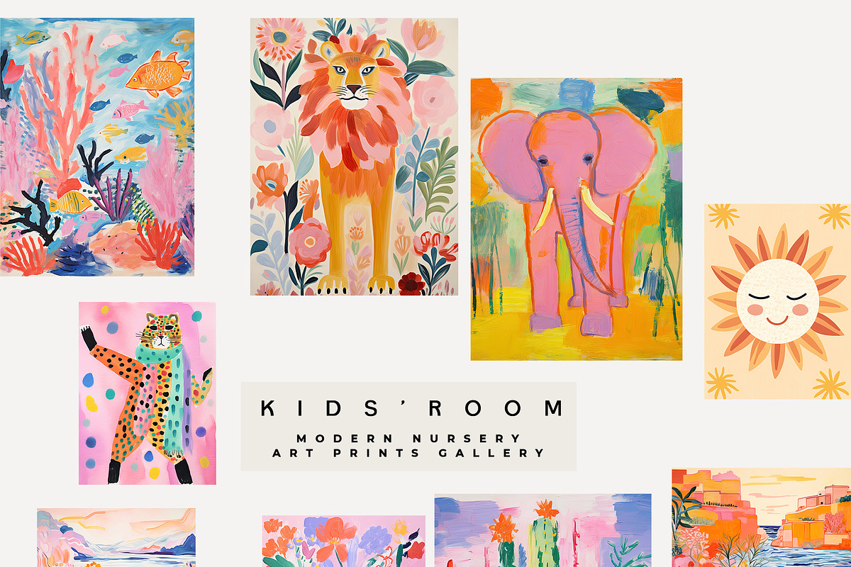 KIDS' ROOM PRINTS GALLERY, a Background Graphic by Lana Elanor (Photo 7 of 10)