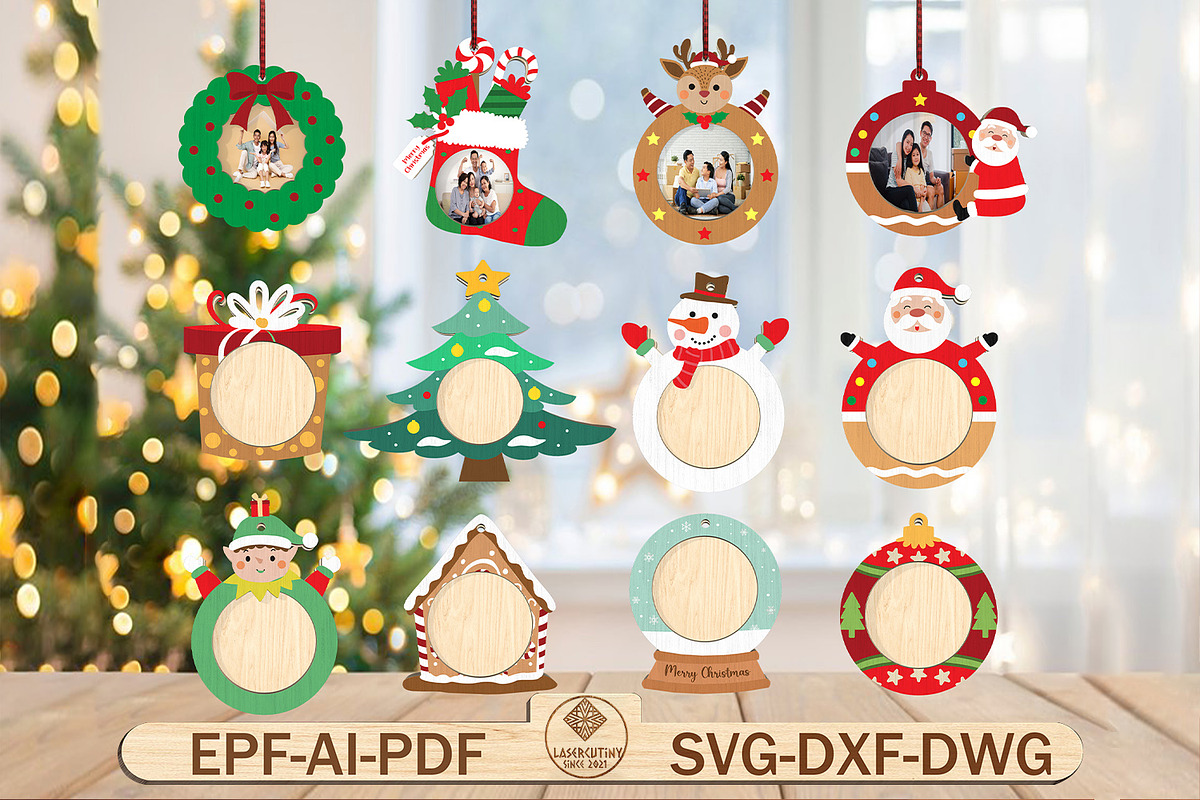 Christmas Ornament svg, a Pattern Graphic by Lasercutiny (Photo 1 of 2)