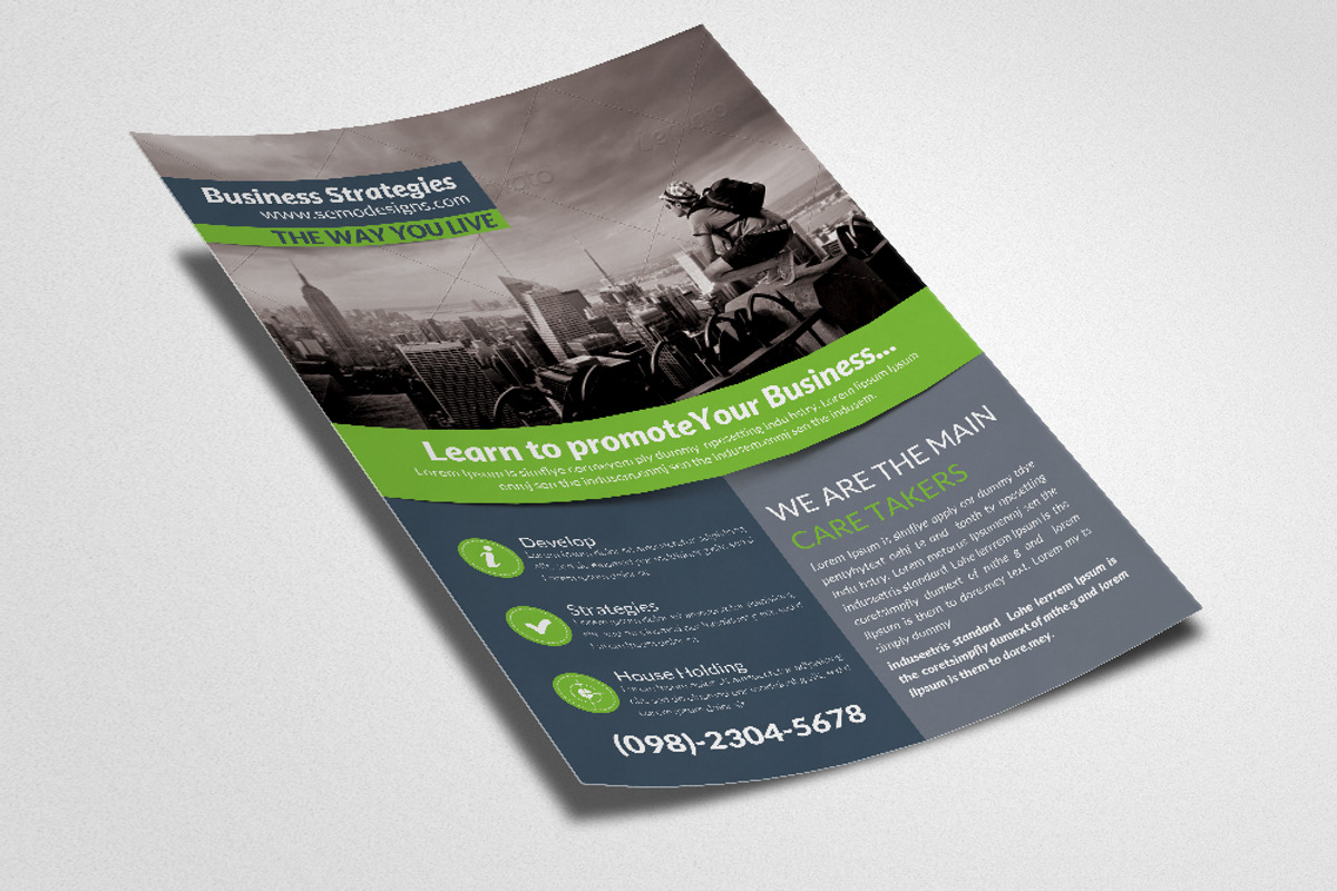 Creative Business Flyer Template, a Flyer Template by Psd Templates (Photo 3 of 3)