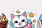 “Cute Cats & Ice Cream” bundle, an Illustration by ETARA by Mea Hau (Thumbnail 8 of 8)