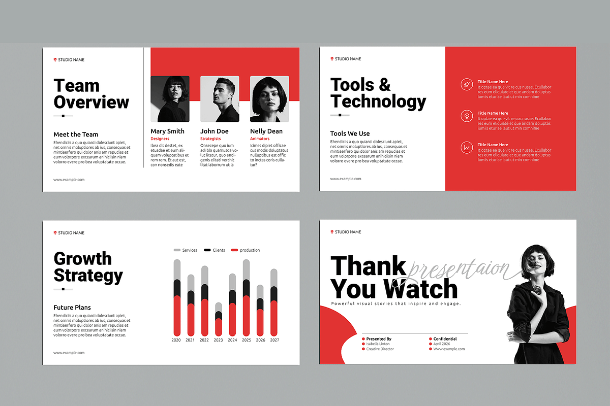 Studio Pitch Deck Presentation, a Presentation Template by MightyDesign (Photo 5 of 8)