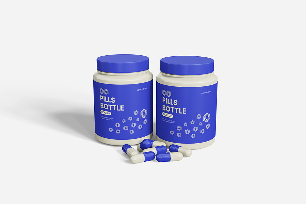 Pills Bottle Mockup, a Packaging Mockup by bimockup (Photo 6 of 6)