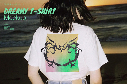 Dreamy T-Shirt Mockup, a Shirt Mockup by Goodies.Buro