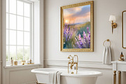 Lavender Field Watercolor Art, a Background Graphic by Floraphoria (Thumbnail 4 of 13)