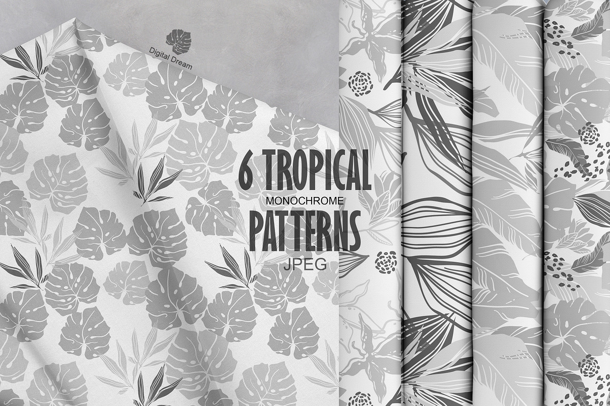 TROPICAL PATTEPNS & TEMPLATES, an Object Graphic by DigitalDream (Photo 7 of 7)