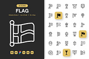Flag Icons, an Icon by Spacepixel Creative (Thumbnail 1 of 3)