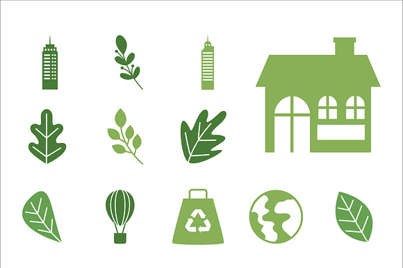 Green Ecology Illustration Set preview 2