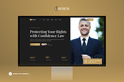 Lawrem - Lawyer & Attorney Service, a WordPress Template by SLAB! Design (Thumbnail 3 of 5)
