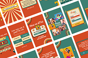 270 Retro Instagram Templates, a Templates & Theme by judayartworks (Thumbnail 4 of 7)