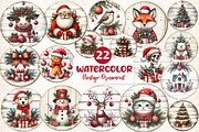 Vintage Christmas Ornaments Clipart, an Illustration by CreationArt (Thumbnail 1 of 5)