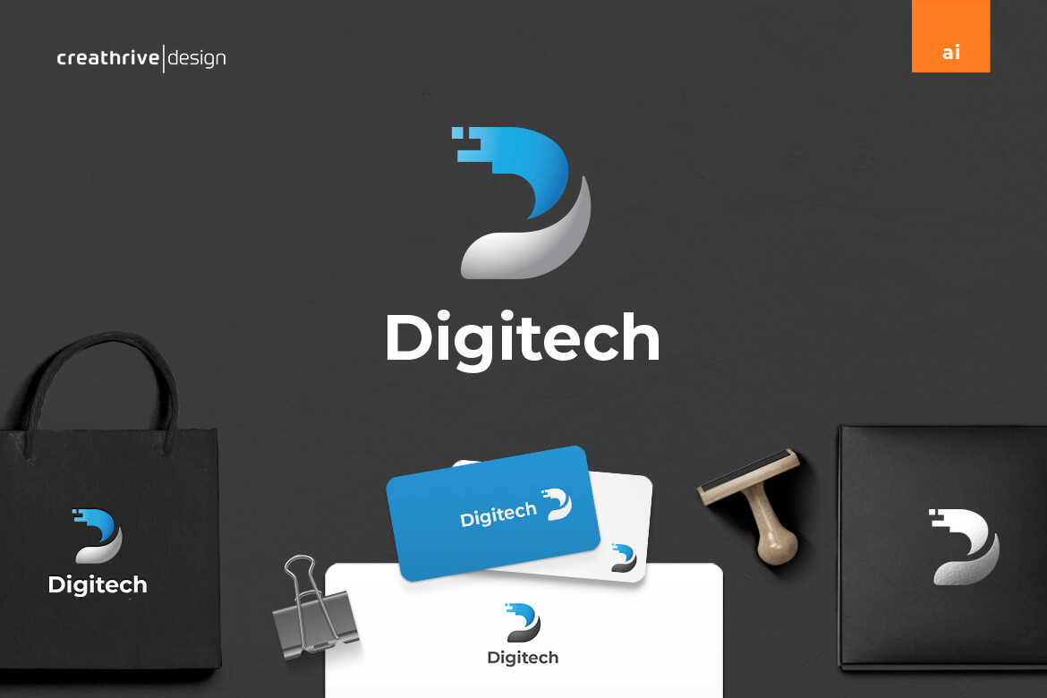 Digitech Logo Branding & Logo Templates Creative Market