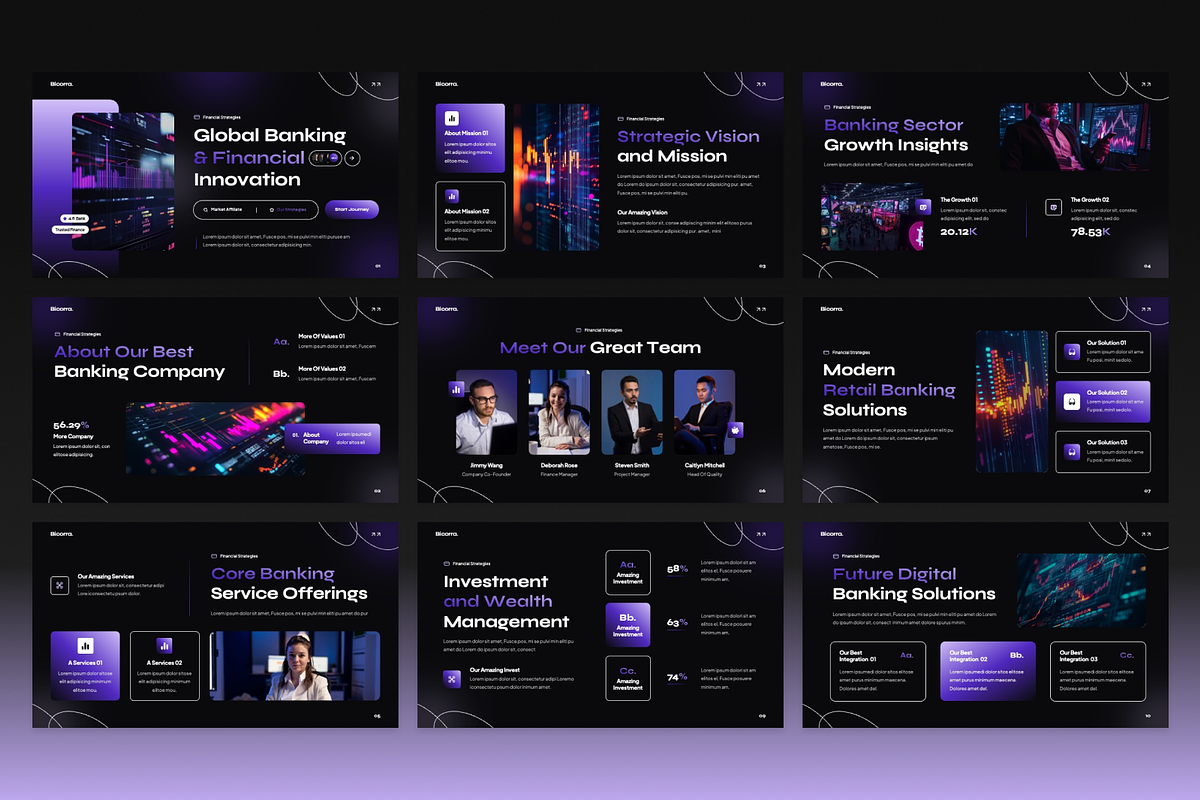 Banking & Financial Service Keynote, a Presentation Template by Annora Studio (Photo 4 of 7)