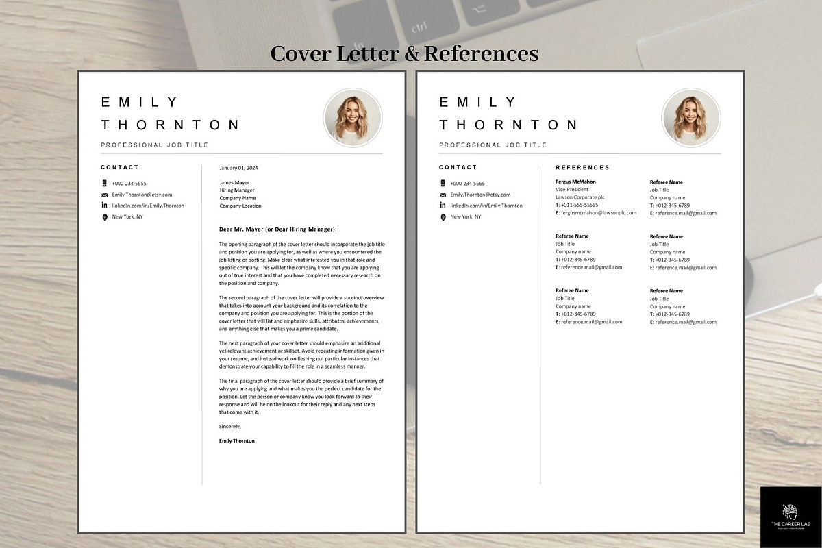 Resume/CV Minimalist photo template, a Resume Template by The Career Lab (Photo 6 of 10)