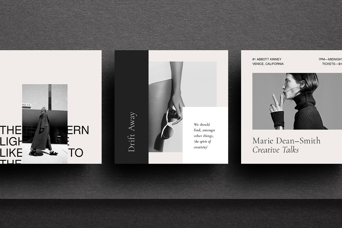Essentialist Social Media Pack, a Social Media Template by T E M P L Y (Photo 3 of 12)