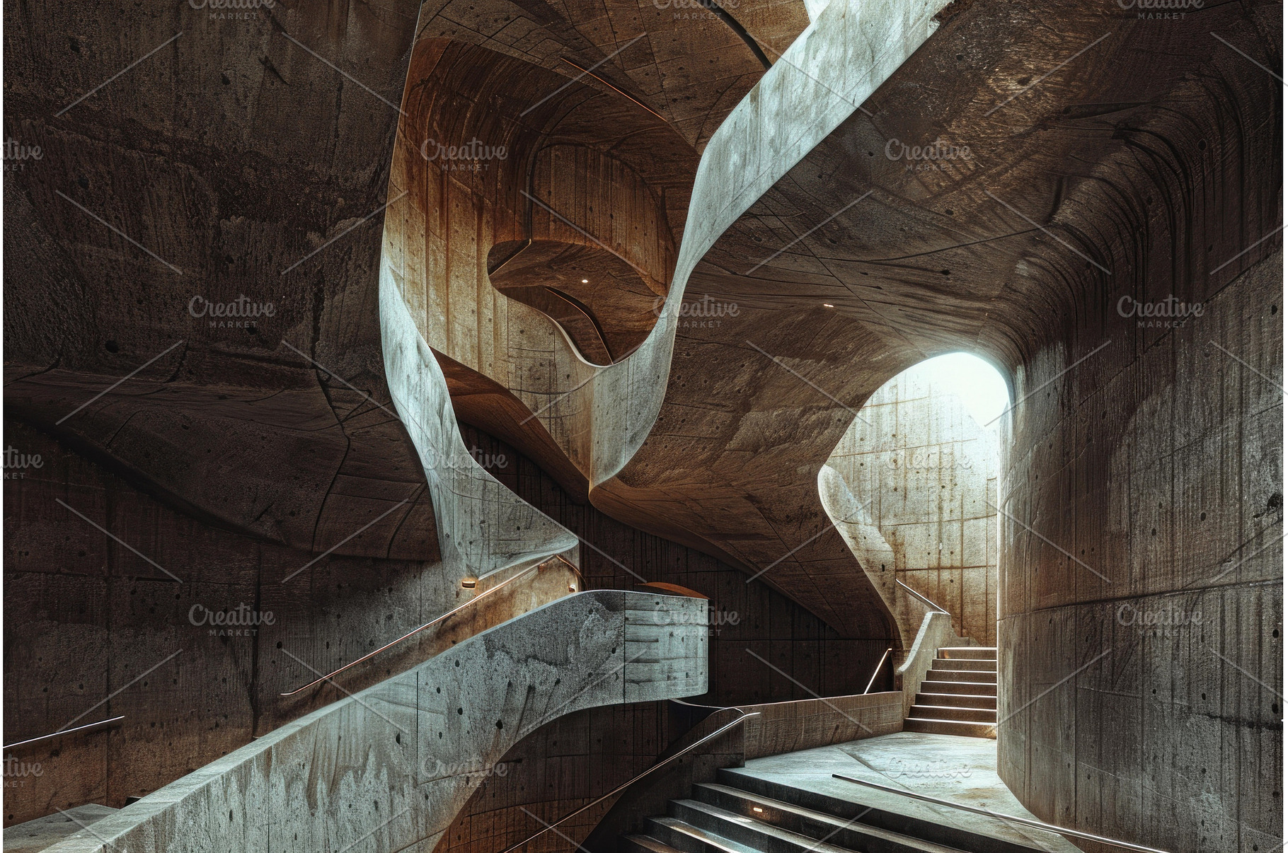 Modern building interior with, an Architecture Photo by Ylivdesign