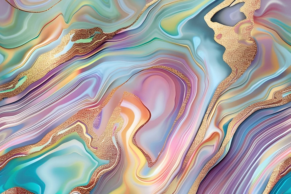 24 Holographic Opal Marble Pattern, a Pattern Graphic by UniqueMe (Photo 10 of 19)
