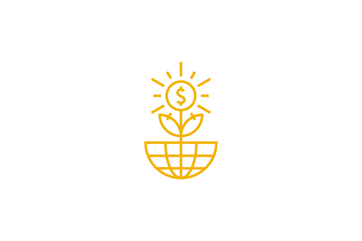 Gold Growth Flower Coin Logo, a Branding & Logo Template by Signatoro (Photo 2 of 2)