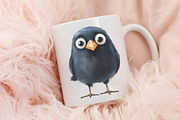 Cute Quirky Funny Birds Clipart, an Illustration by RobertsArt (Thumbnail 2 of 7)