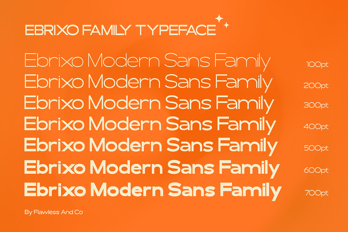 Ebrixo - Modern Sans Family Font, a Sans Serif Font by Flawless And Co (Photo 4 of 10)