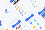 CarWash Servicing Mobile App UI Kit, an UI Kit Template by RiveupDigital (Thumbnail 2 of 3)