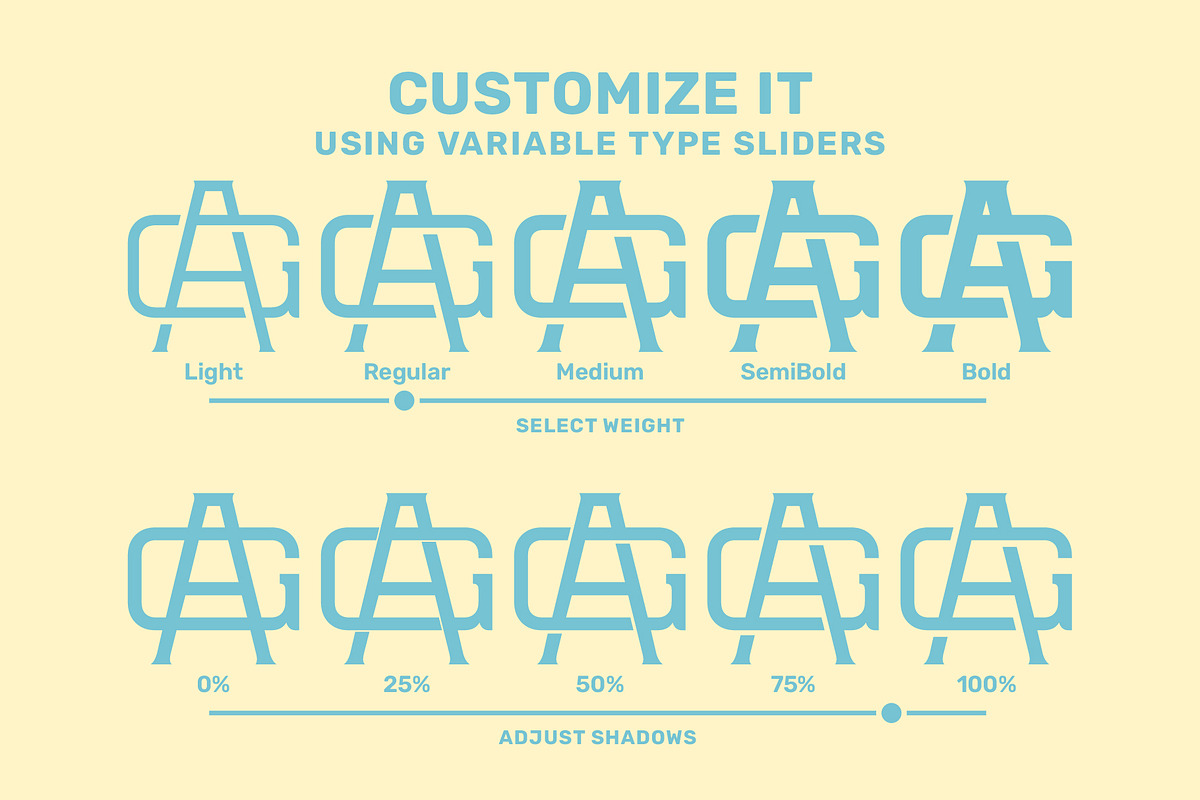 PS DIALED MONOGRAM, a Serif Font by Para-Scope Design (Photo 4 of 7)