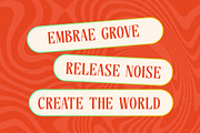 Sunkis Groovy Retro Display Font, a Serif Font by timelesstype.co (Thumbnail 3 of 20)