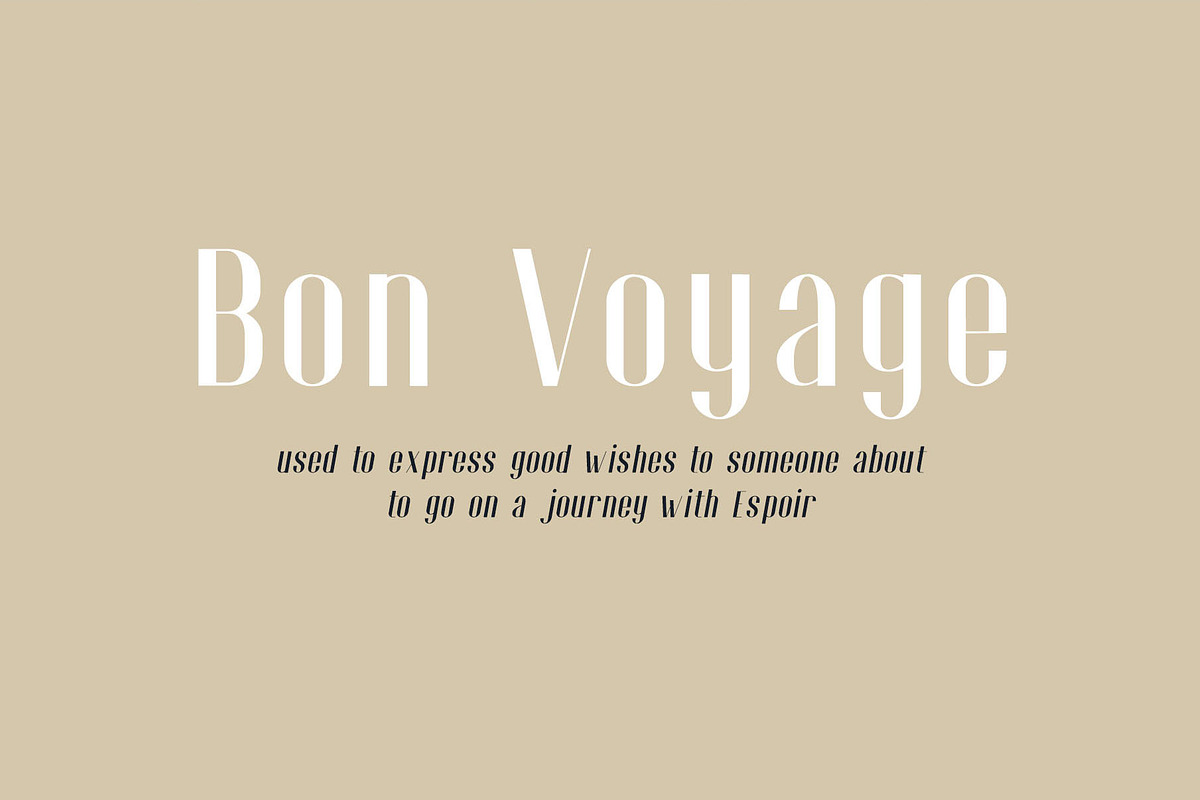 Espoir Font Family, a Sans Serif Font by Craft Supply Co. (Photo 10 of 10)