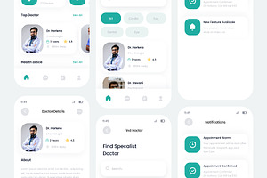 DocQ Doctor Mobile App Ui Kits