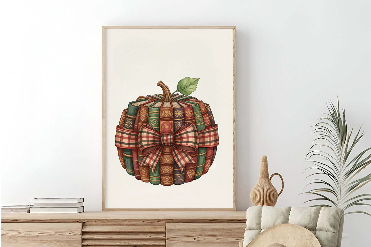 Fall Halloween Book Pumpkin Teacher, an Illustration by SinaCreation (Photo 5 of 7)