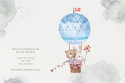 Watercolor Cute Animals & Transport, an Animal Illustration by the_myro (Thumbnail 4 of 11)