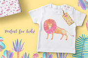 Golden Africa Watercolor Set, an Animal Illustration by Bibela (Thumbnail 7 of 9)