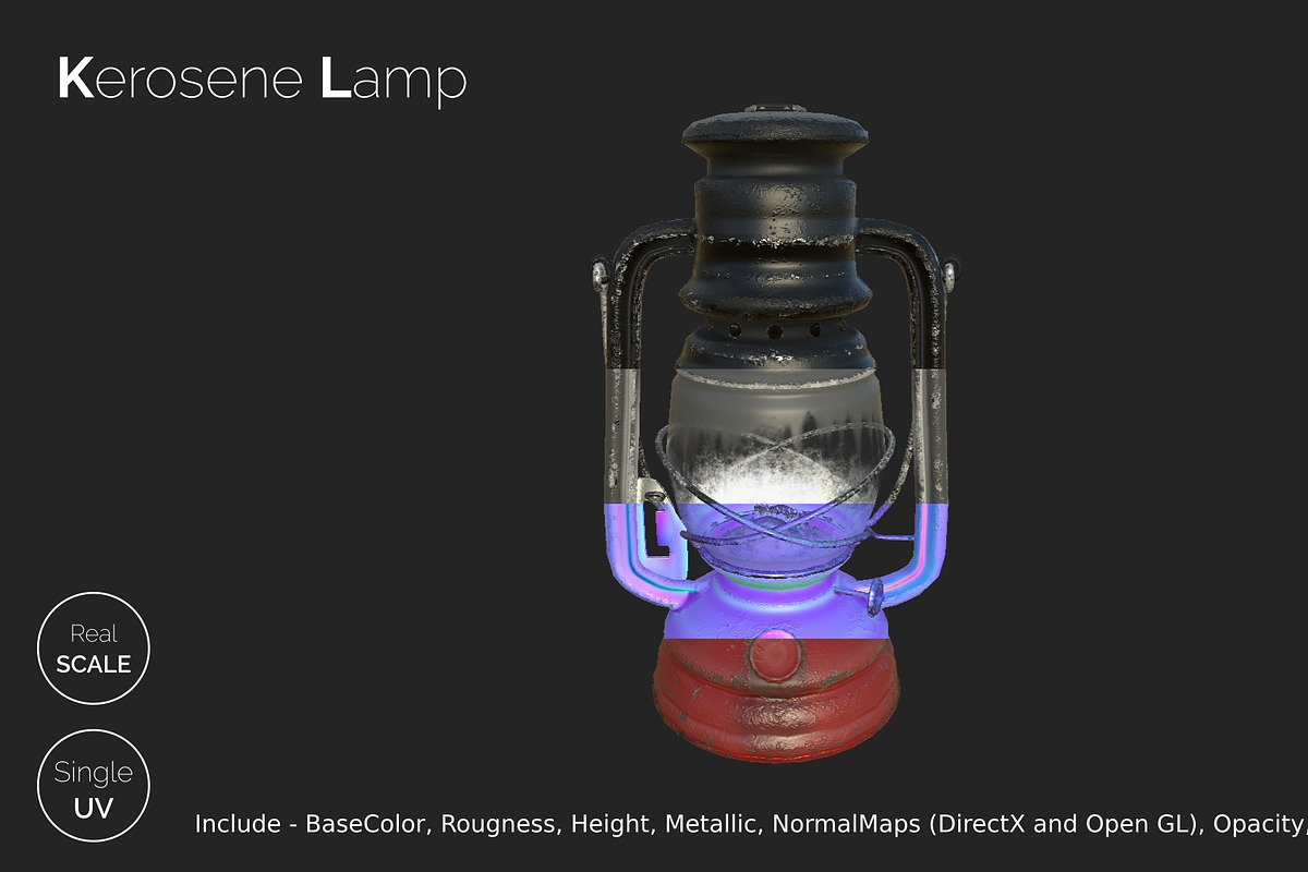 Old Kerosene Lamp, an Object 3D Model by !rina (Photo 3 of 18)