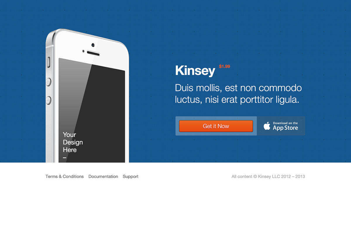 Kinsey Landing Page, an App Template by Built Blake (Photo 1 of 3)